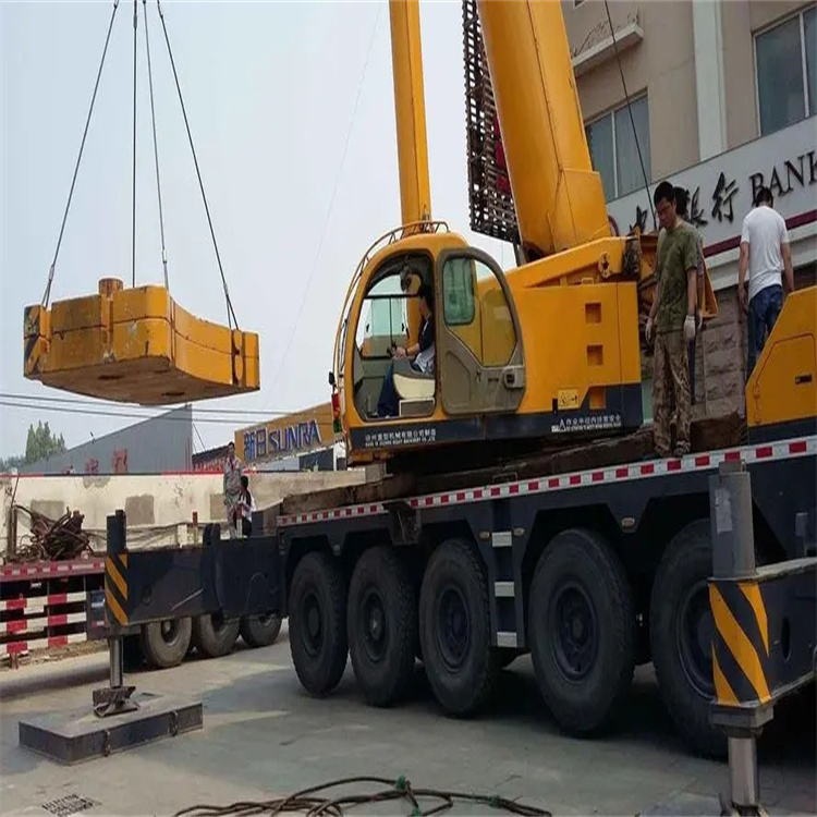 石壁镇当地吊车出租|机器吊装|75吨|工厂搬迁服务